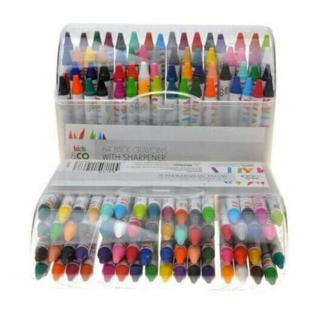 Hộp 64 bút sáp màu