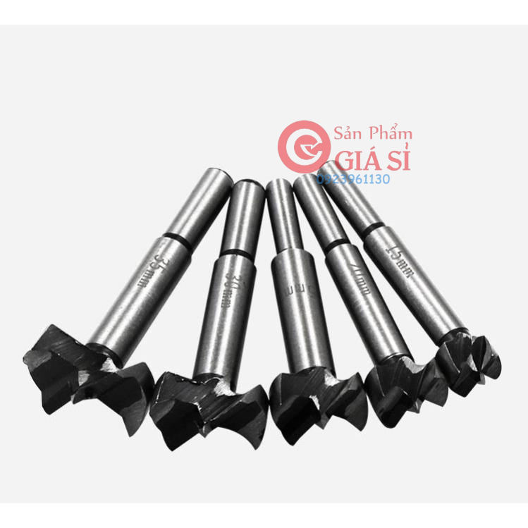 Bộ 5 mũi khoan khoét lỗ Canino gỗ,nhựa đường kính từ 15-35mm ❤️freeship❤️