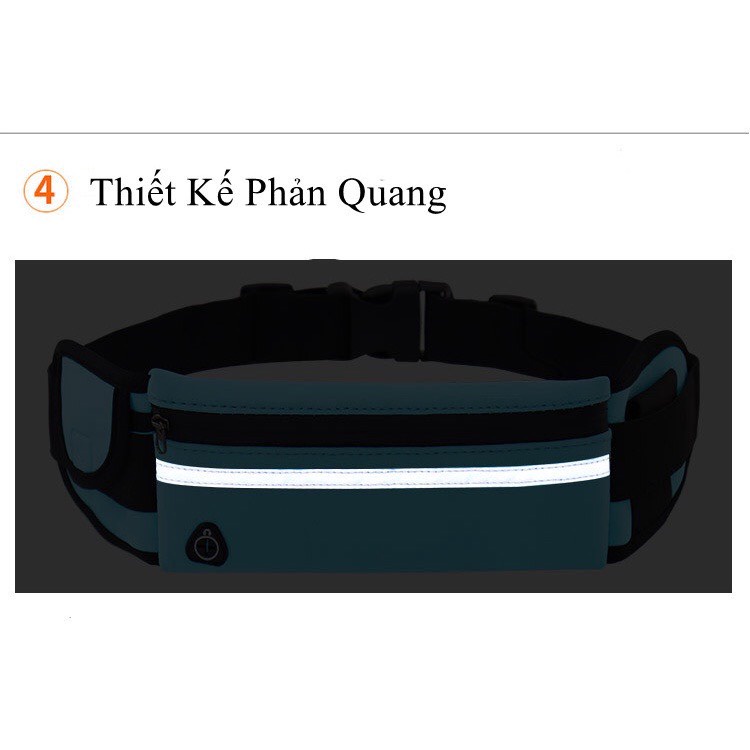 Túi đeo chạy bộ, túi đeo hông, đeo bụng hỗ trợ chạy bộ, tập thể thao
