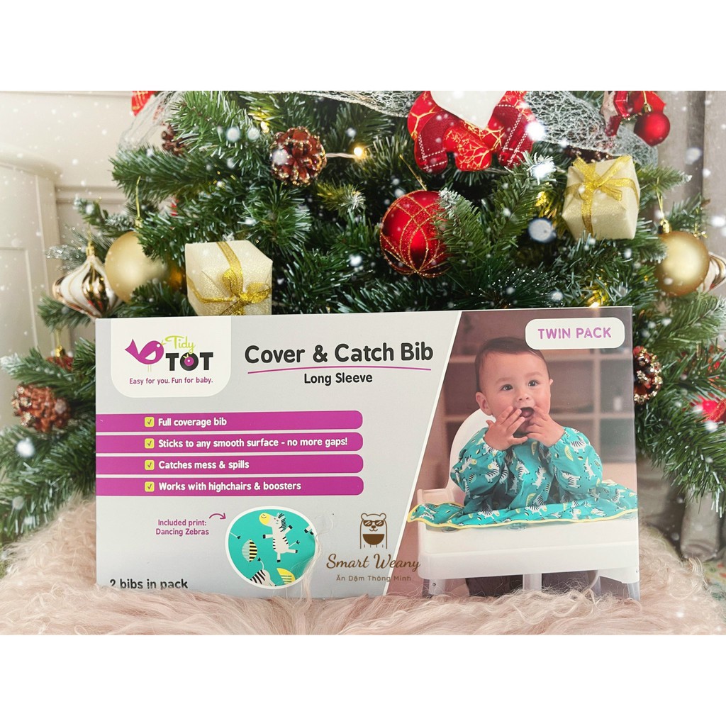 Combo 2 yếm TIỂU QUÝ TỘC có cốc hút chân không - [Tidy Tot UK] Twin Pack