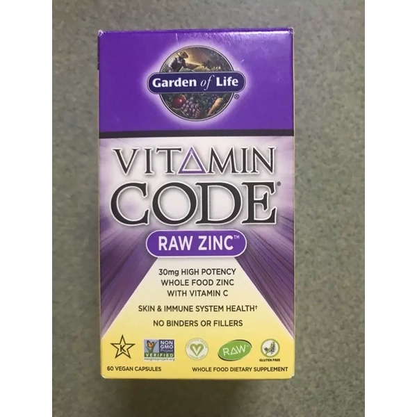 Kẽm tươi Vitamin Code Raw Zinc - Garden of Life