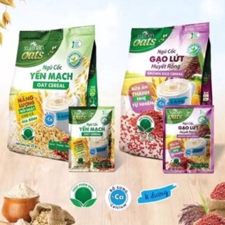 Combo ngũ cốc yến mạch & ngũ cốc gạo lứt huyết rồng xuân an 400g