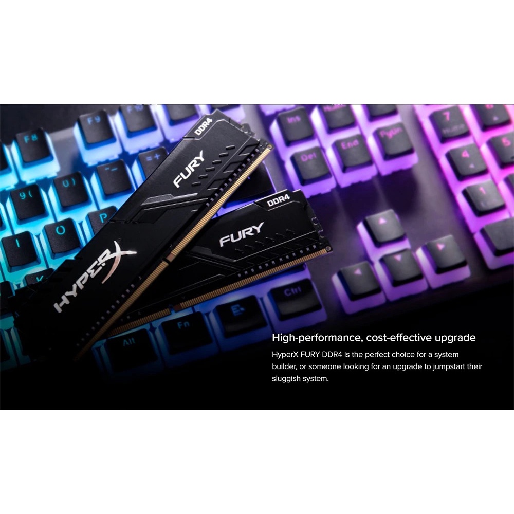 Ram HyperX Fury 8GB DDR4 2400MHz 2666MHz 3200MHz Chính Hãng - Bảo hành 36 tháng