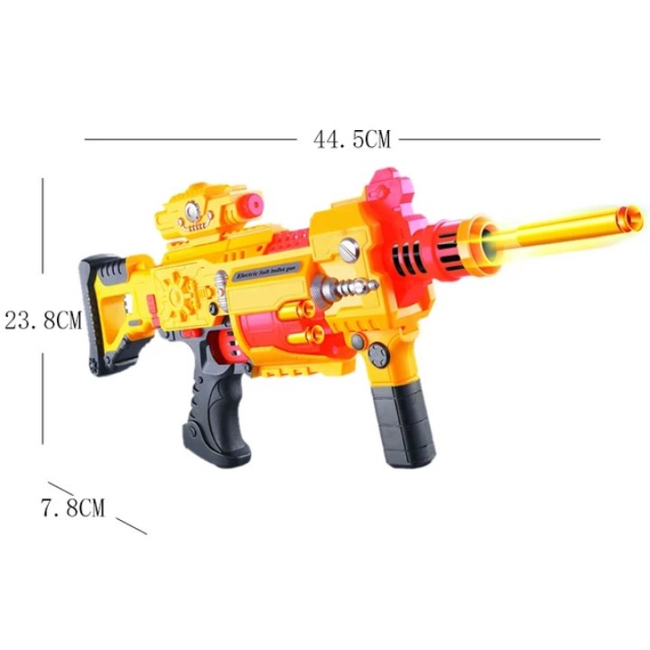 Đồ Chơi Blaster Que Xốp Cỡ Lớn Vận Động Ngoài Trời Kiểu NERF (Tặng Kèm Pin)