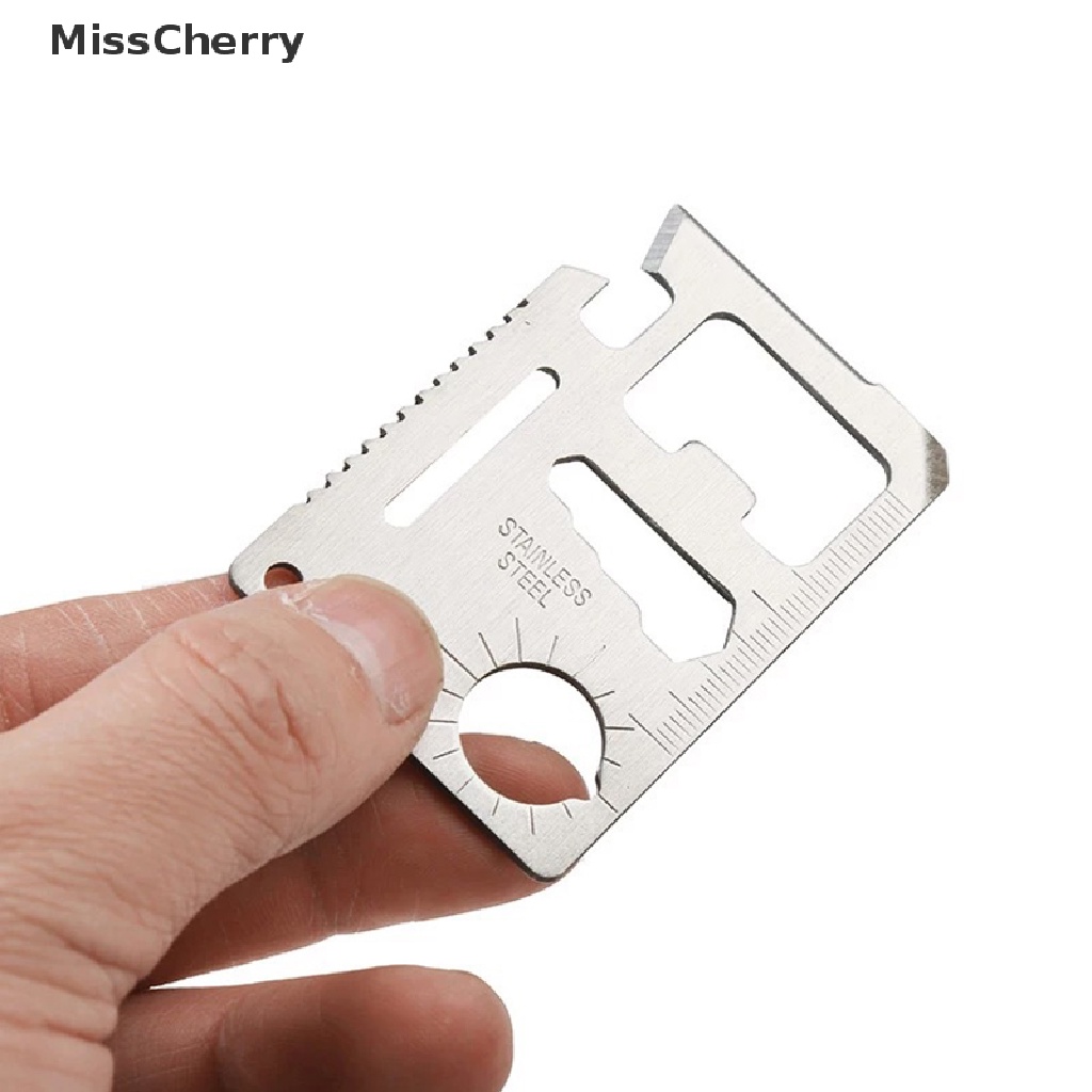 Thẻ sinh tồn mini đa năng 11 trong 1 tiện dụng cho hoạt động ngoài trời