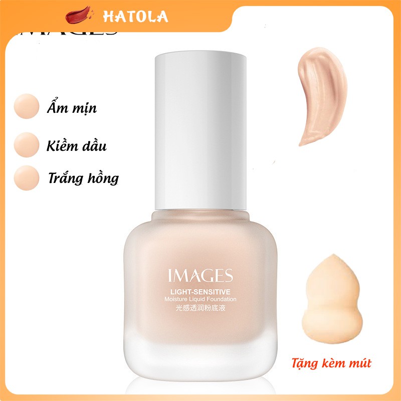 Kem nền che khuyết điểm Image kiềm dầu kháng nước lâu trôi tạo lớp nền đẹp trong suốt HT-TL153