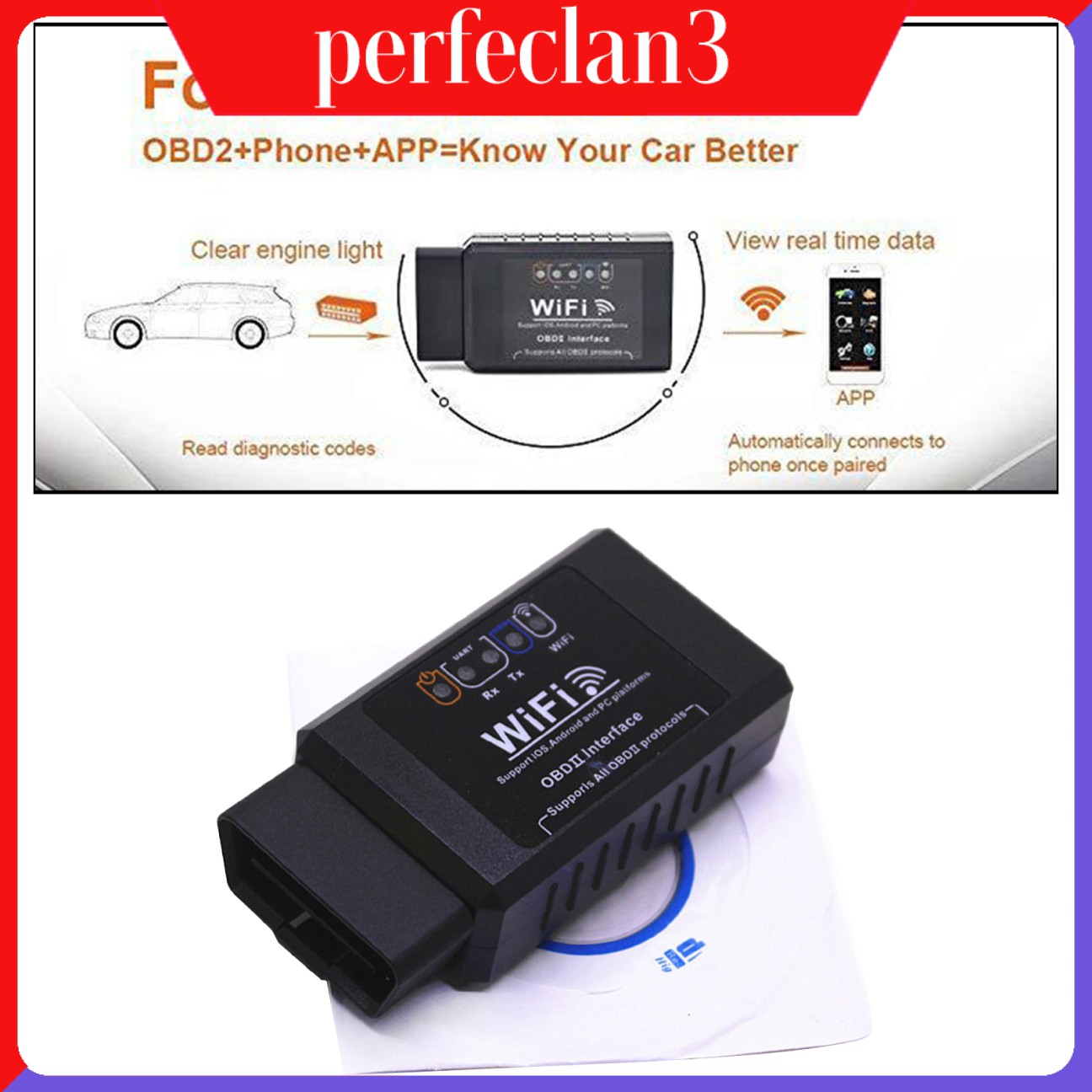 Thiết Bị Đọc Mã Obd2 Wifi Obd2 Cho Xe Hơi