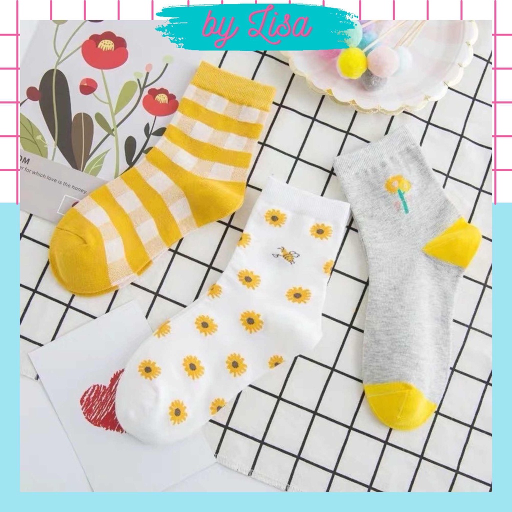 Tất cổ cao nữ, vớ cổ cao nữ phong cách nhật bản vải cotton co giãn giá rẻ