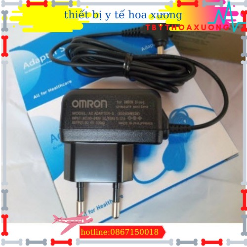 Bộ dây sạc Adapter Omron,Bộ đổi nguồn cắm điện chính hãng huyết áp Omron