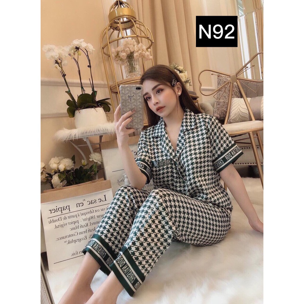 Set Đồ Bộ Pizama Nữ - Bộ Pijama Mặc Nhà HotGirl Siêu Sang Form Đẹp Chuẩn Shop - Kèm Hình Thật TN | BigBuy360 - bigbuy360.vn
