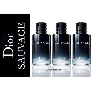 Nước hoa Mini nam  Dior Sauvage EDT 10ml - mạnh mẽ, cá tính