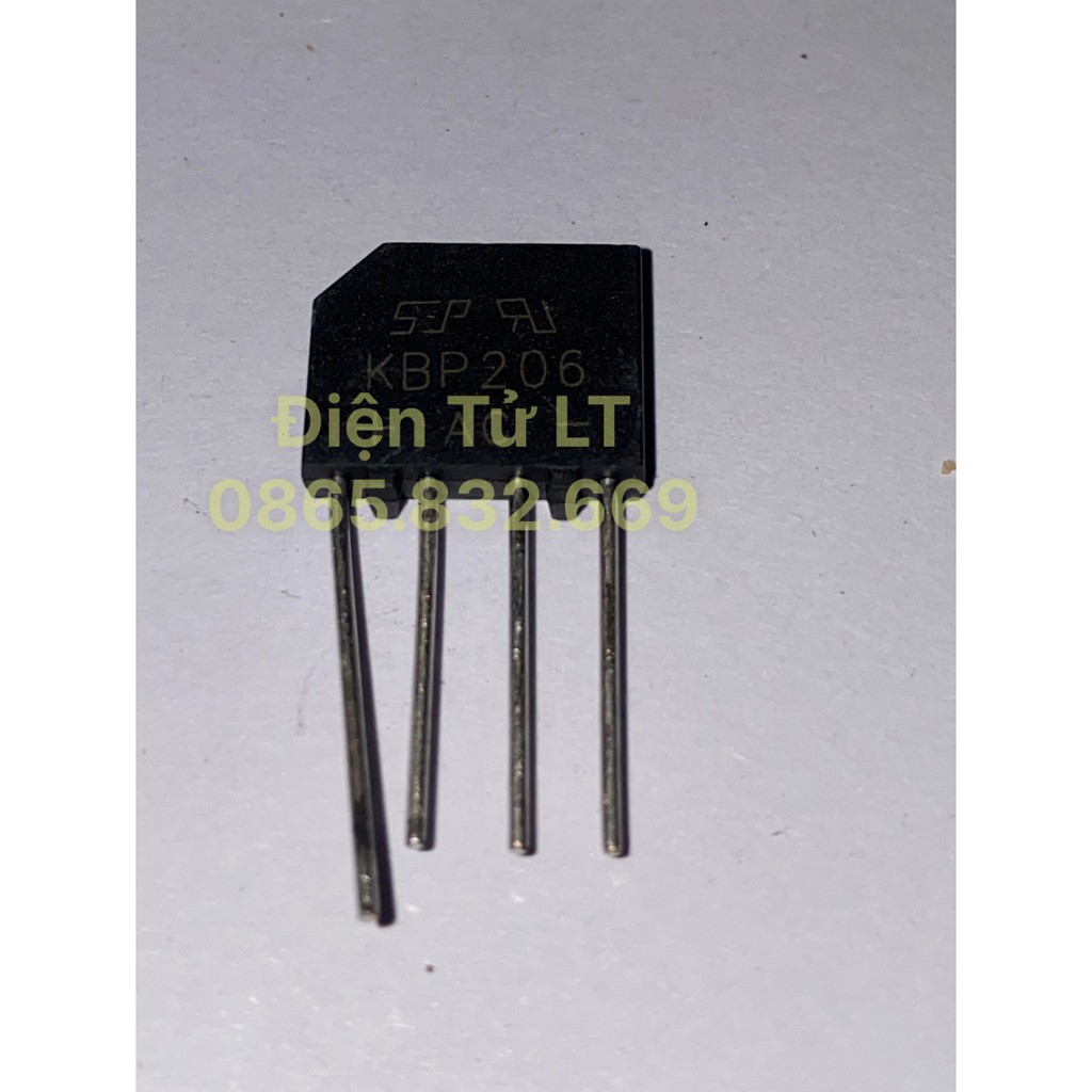 Linh kiện Cầu chỉnh lưu KBP206 206 2A 600V chân tròn