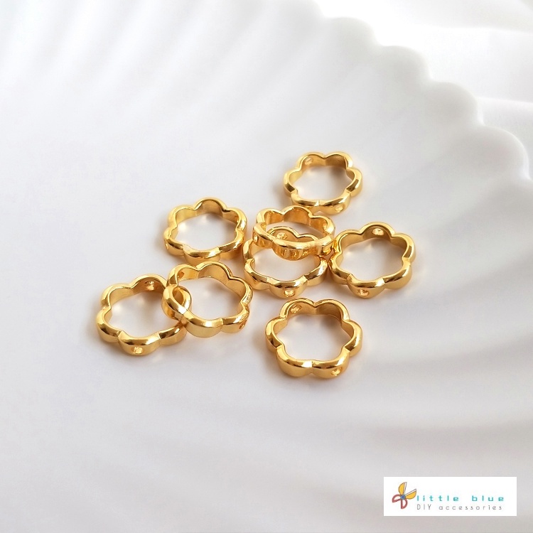 Vòng Tròn Trang Trí Bằng Đồng Thau Mạ Vàng 18K Xinh Xắn