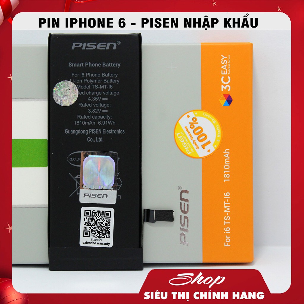 PIN PISEN IPHONE - CHÍNH HÃNG PATECH PHÂN PHỐI