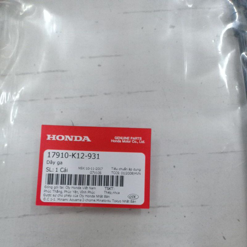 Dây ga Honda Lead 125 2013