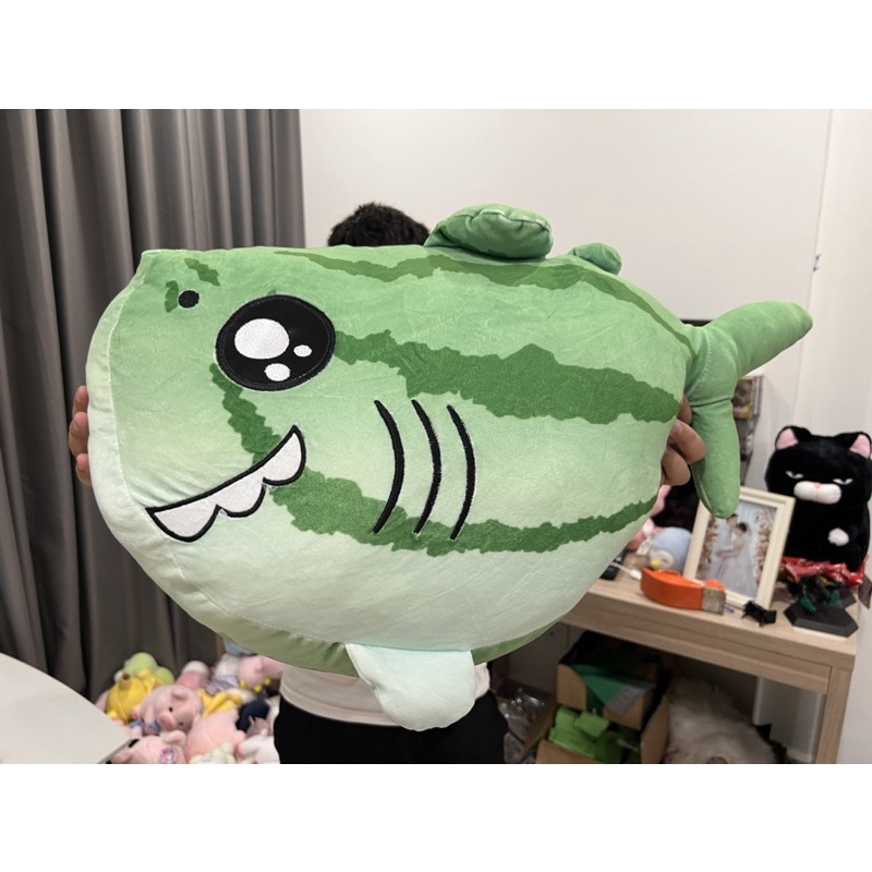Gấu bông Cá Mập Dưa Hấu sáng tạo chất chơi sz 40 & 60cm