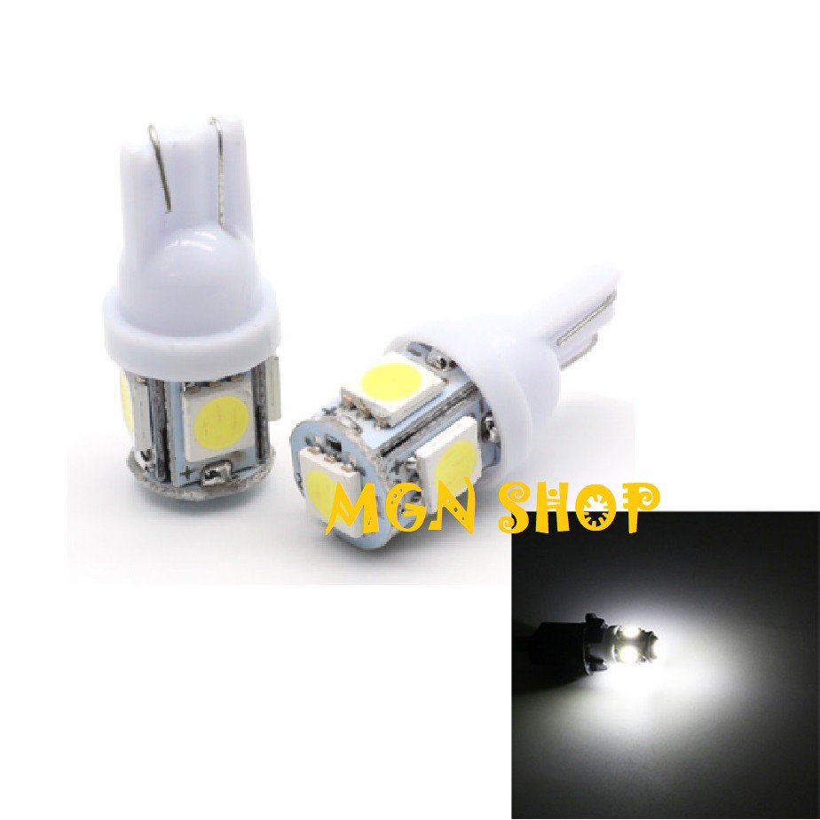 LED [T10] [5 Chip Led SMD] [7 màu] [01 bóng] dành cho ô tô xe máy