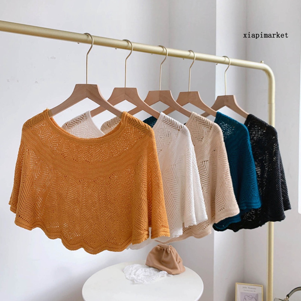 Cổ Áo Giả Chống Nắng Khoét Lỗ Thời Trang Đi Biển Cho Nữ