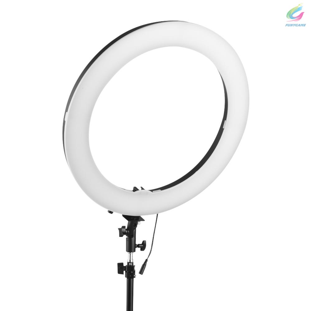 FY 18inch LED Ring Light 5600K 60W Dimmable Camera Photo Video Lighting Kit with Tabletop Stand/ Phone Clamp/ Ball Head for iPhone X 8 7 Smartphone for Canon Nikon Sony DSLR