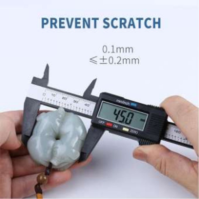 Thước cặp điện tử thép không gỉ 150mm tặng kèm pin sơ cua