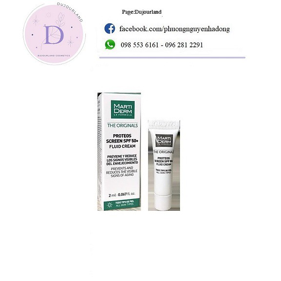 Kem Chống Nắng Martiderm The Originals Proteos Screen SPF50+ Fluid Cream