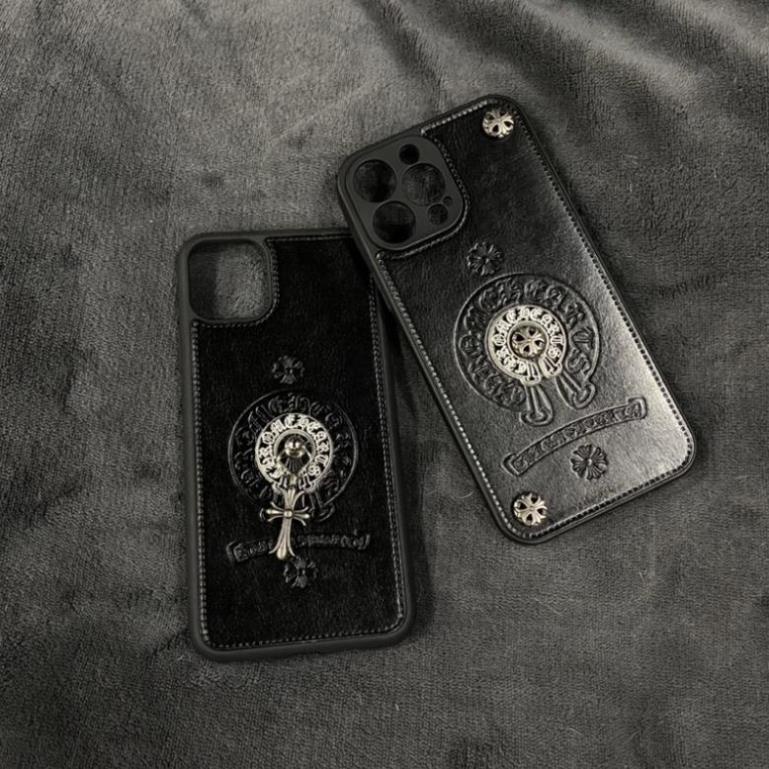 Ốp iphone - ốp lưng heart chrome da cao cấp 7pl/ipx/xmax/11/promax/12 promax