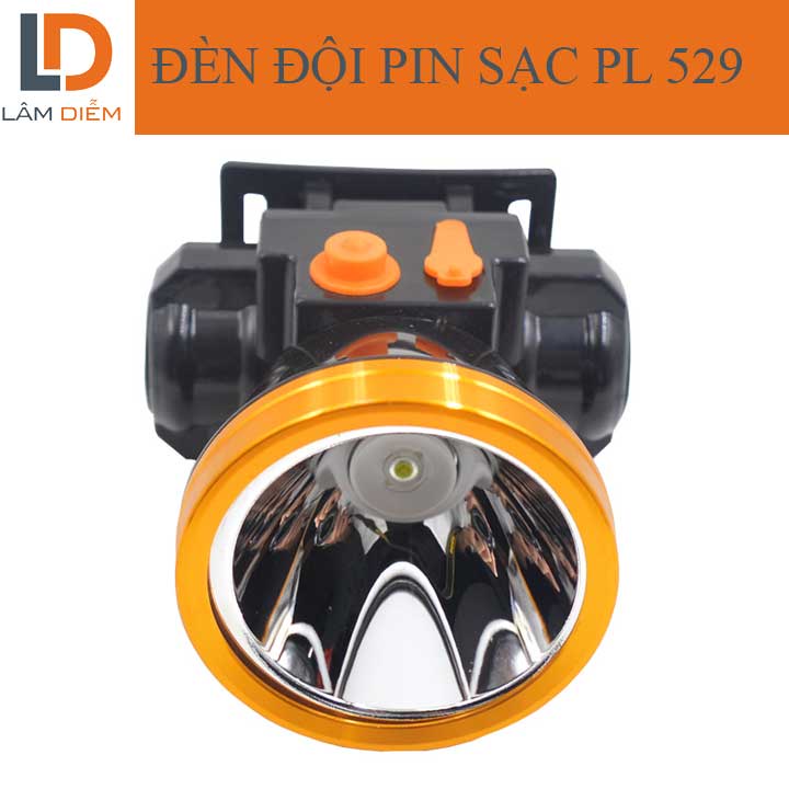 ĐÈN ĐỘI PIN SẠC SIÊU SÁNG PL 529 CÔNG SUẤT 50W [ HÀNG CHUẨN]