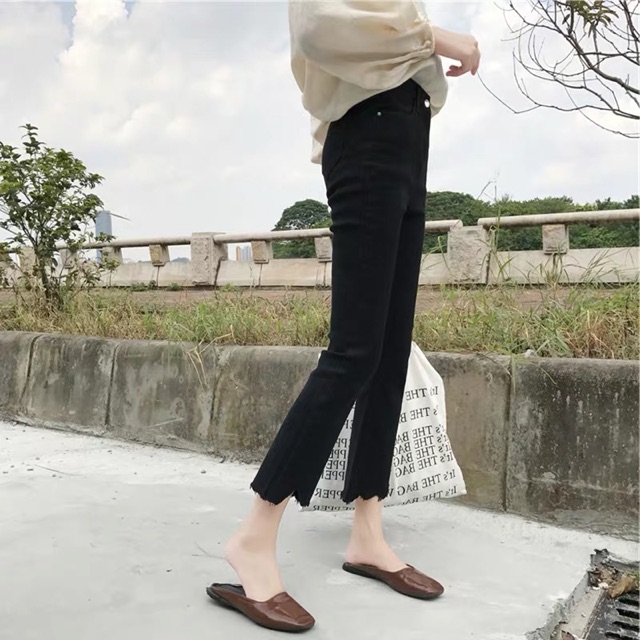 Quần Jean Giấy Ống Vẩy Phong Cách Hàn Quốc | BigBuy360 - bigbuy360.vn