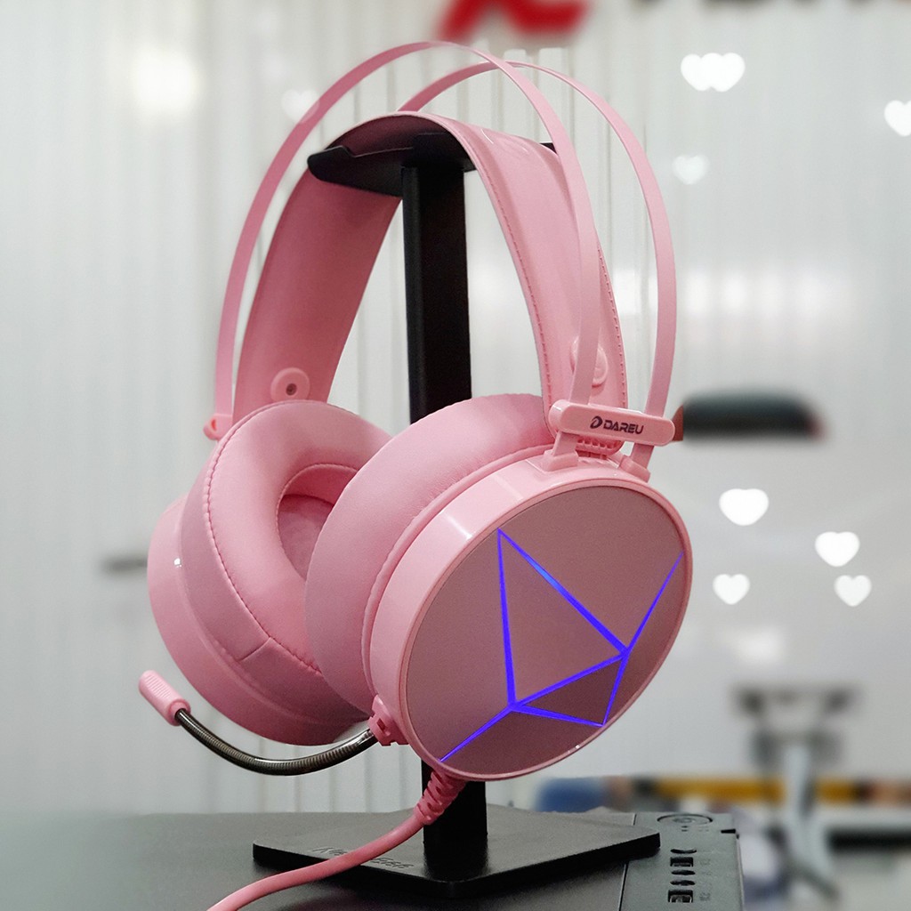 Tai nghe Gaming EH722S - Black/ Pink - Chính hãng - Bảo hành 12 tháng