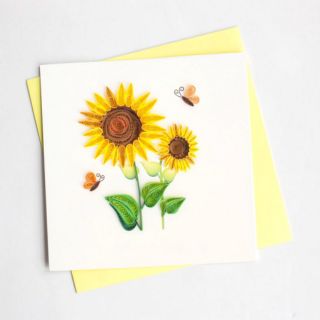 Combo phôi thiệp và dụng cụ làm quilling