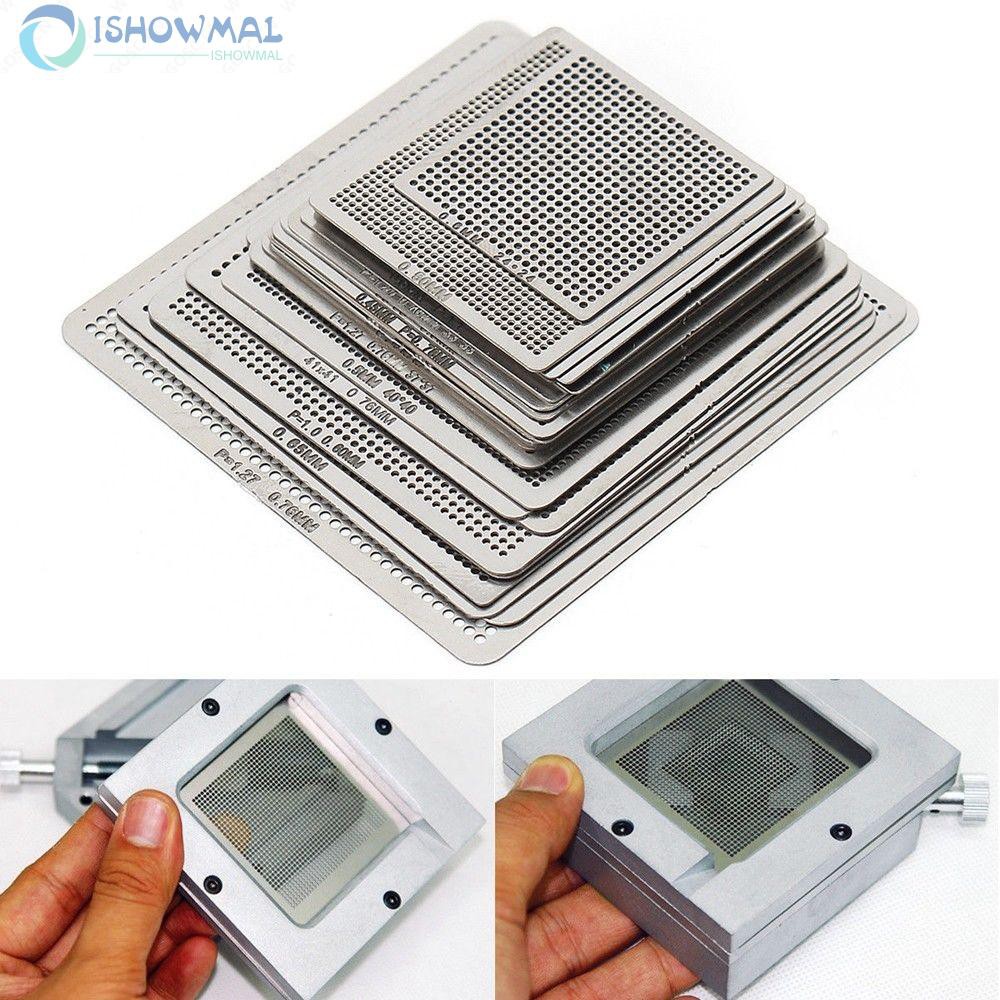 Set tấm khuôn lưới làm lại thay thế thép bạc BGA bền thông dụng