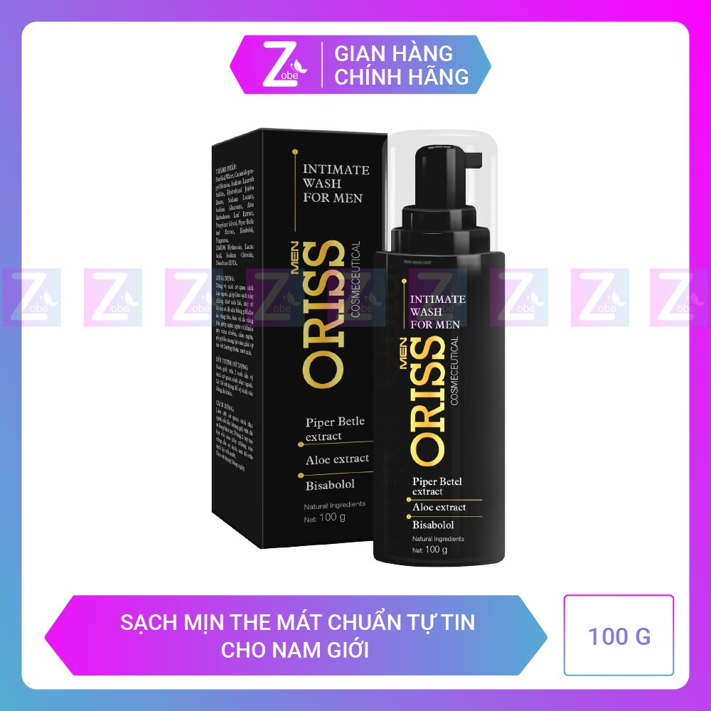 Dung Dịch Vệ Sinh Chuyên Biệt Cho Nam Giới Oriss 100ml giúp sạch và khô thoáng