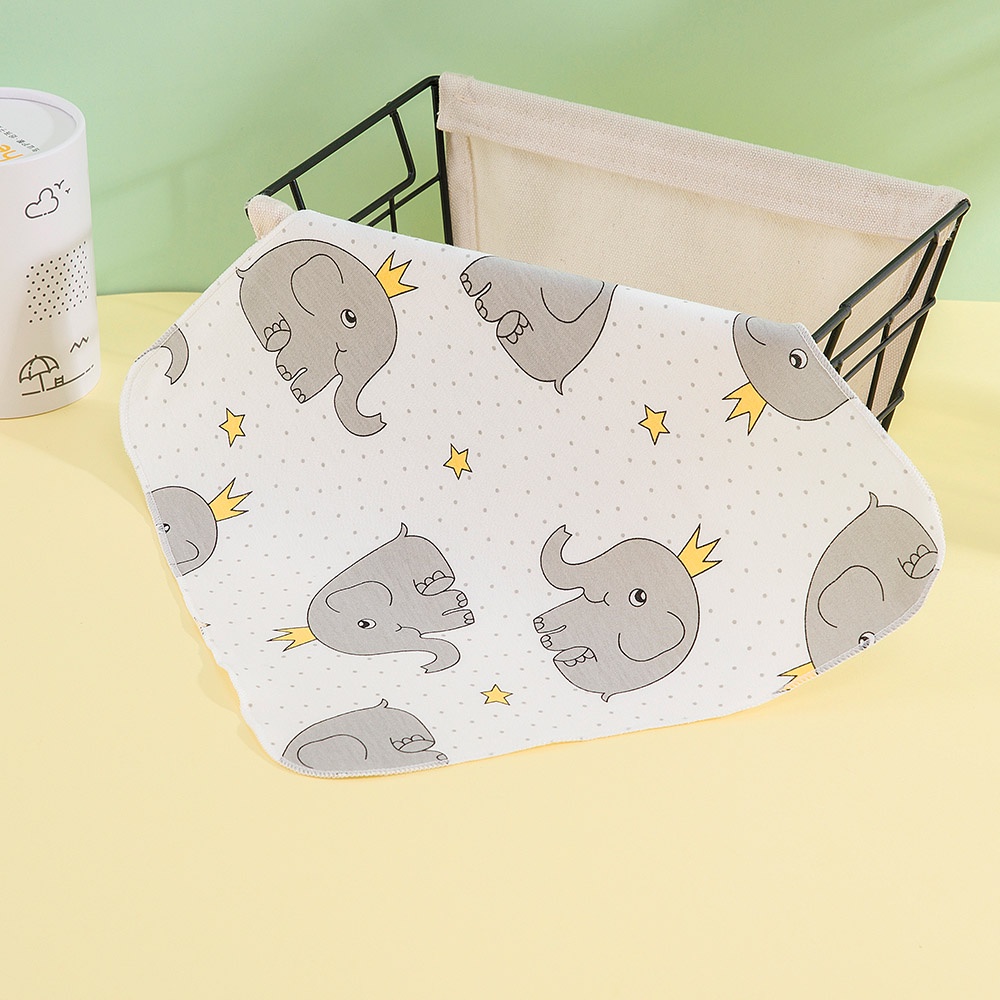 Set 5 Khăn Lau Mặt Vải Cotton Mềm Mại Dễ Thương Cho Bé