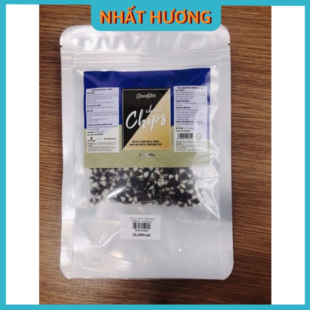 [ Chỉ Giao TP HCM Và Khu Vực Lân Cận]Sô Cô La Chíp 2 Màu Cacao Talk 100gr