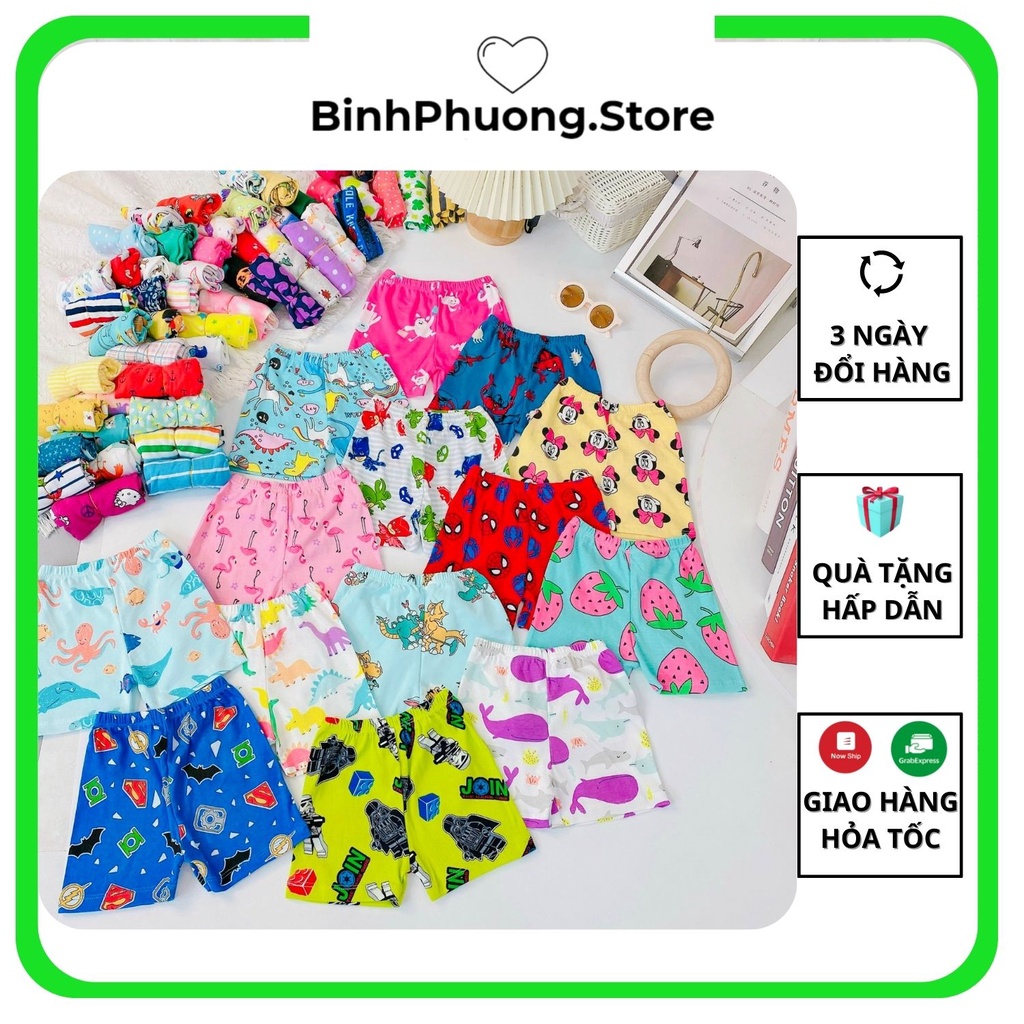 Quần Chục Bé Trai, Quần Chục Đùi Cotton Nhiều Màu Sắc Cho Bé Trai Gái Từ 1 2 3 Tuổi Binhphuong.Store M10