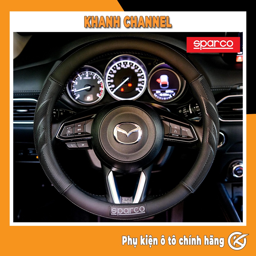 BỌC VÔ LĂNG Ô TÔ SPARCO SPC100BKS