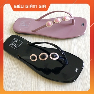 Dép kẹp nữ đính đá 3 màu sang trọng