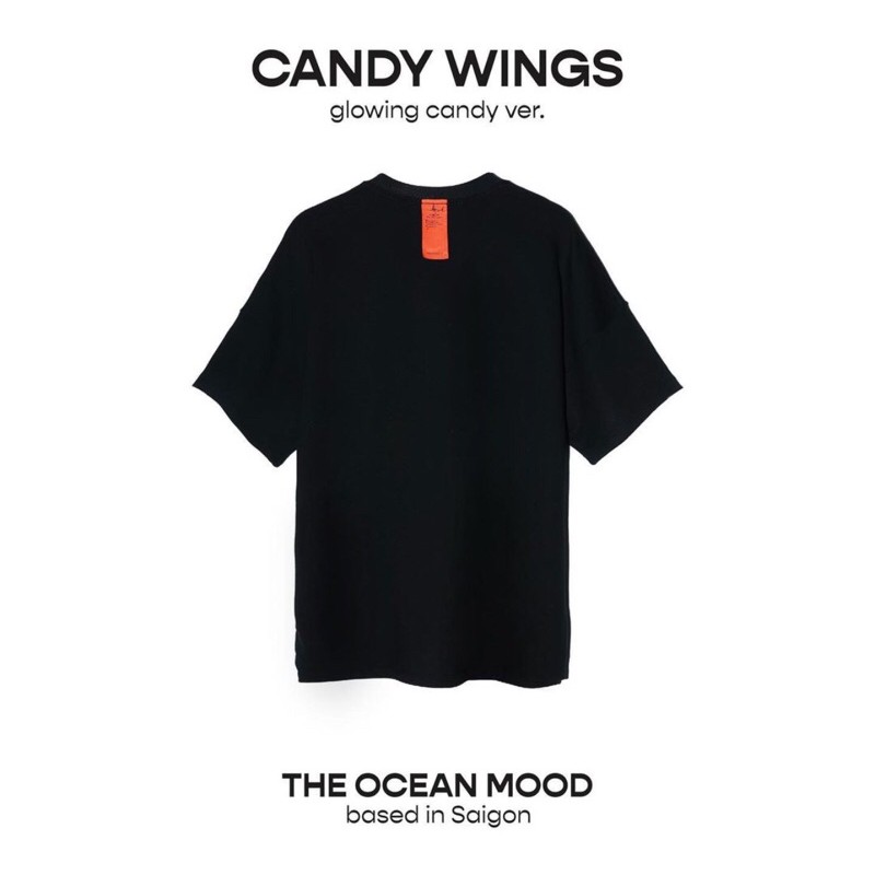 Áo thun Candy Wings màu hồng ngắn tay Kiem.lamot thêu cá nhỏ | BigBuy360 - bigbuy360.vn