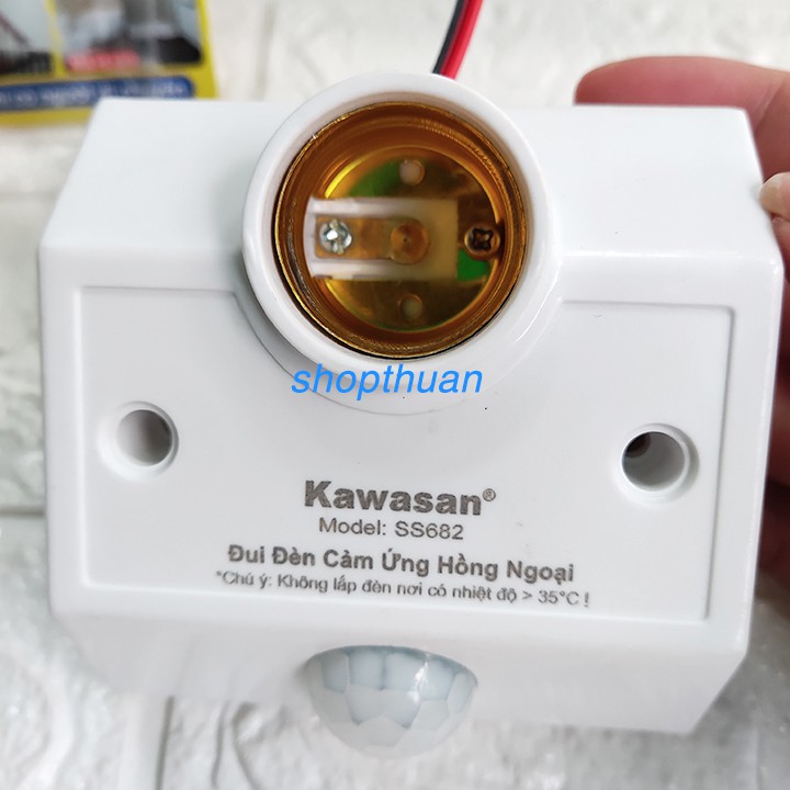 Đui đèn cảm ứng Kawasan SS682 - Tự động mở đèn khi có người