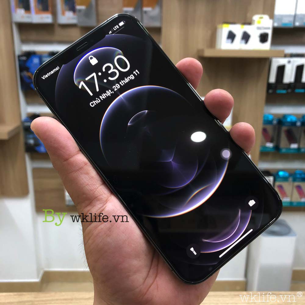 Cường iPhone Không Viền Đen ANANK 3D Cho iPhone 12 Pro Max