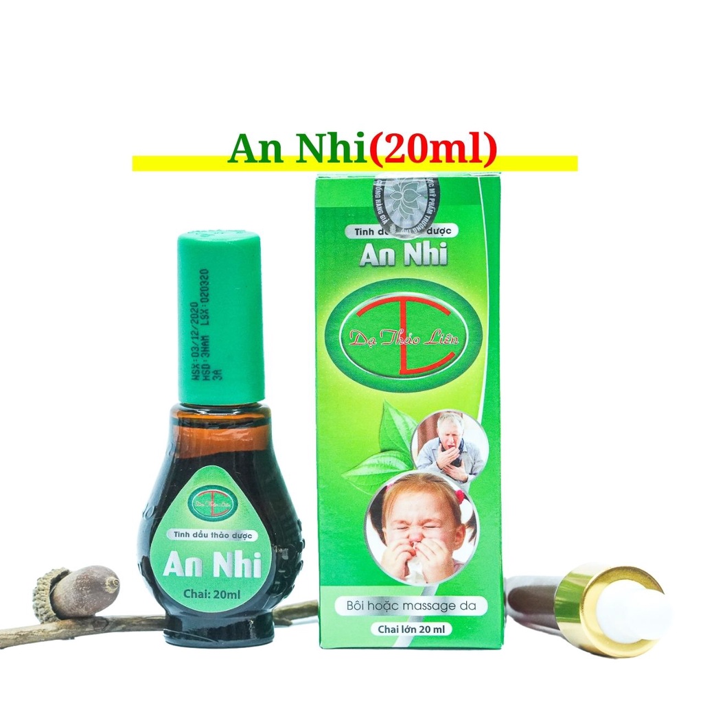 Tinh Dầu Hô Hấp An Nhi - Dạ Thảo Liên dùng cho trẻ em, Hàng chính hãng, Tiêu Đờm, Viêm Đường Hô Hấp