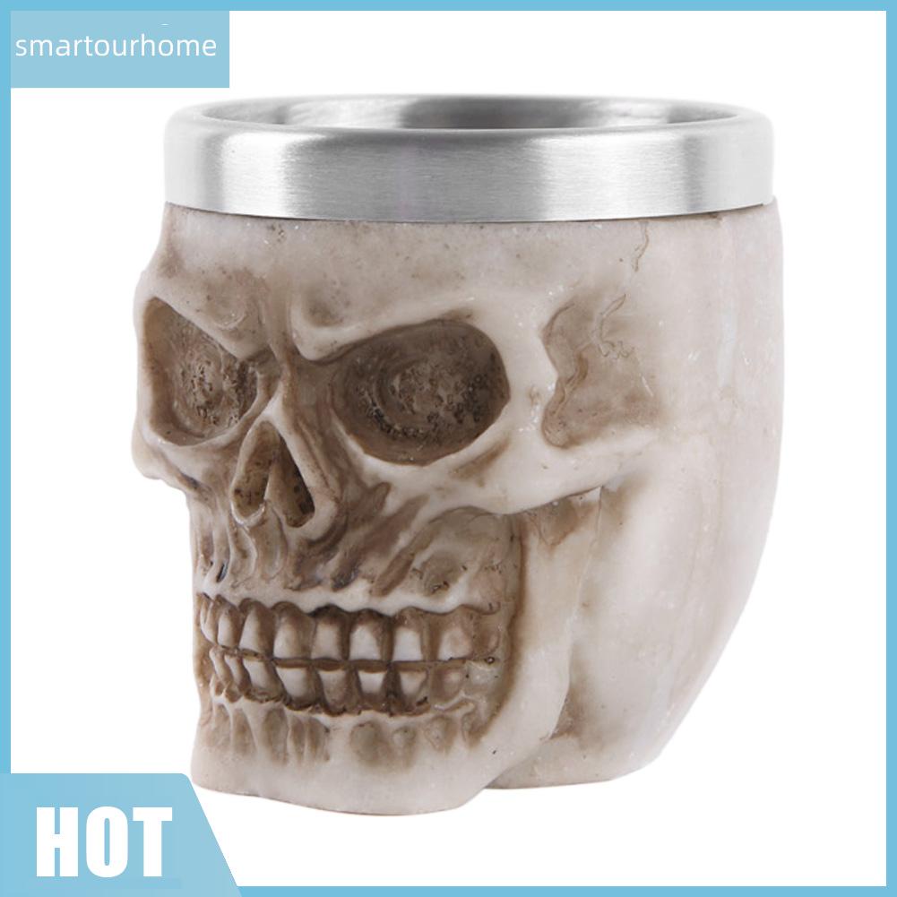 Ly uống bia hình đầu lâu phong cách gothic