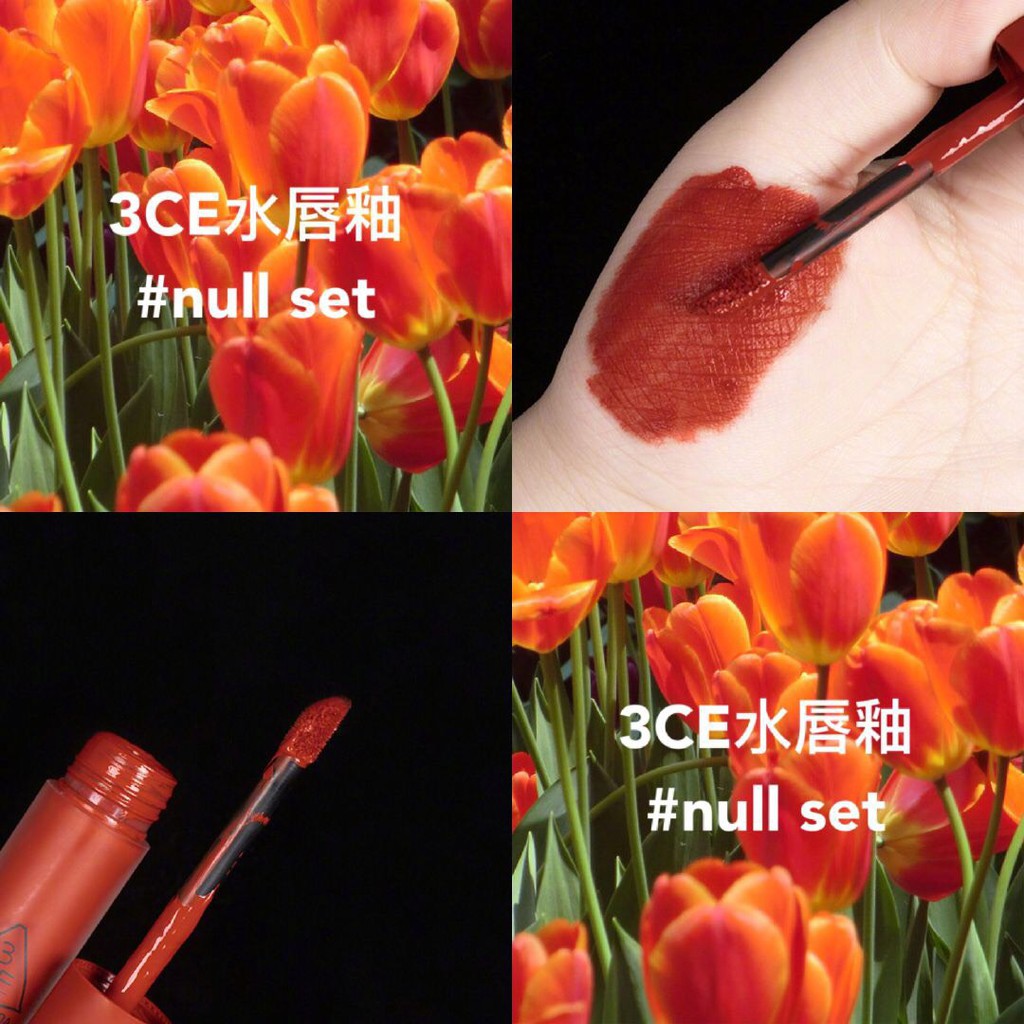 Son kem 3CE Soft Lip Lacquer Null Set
