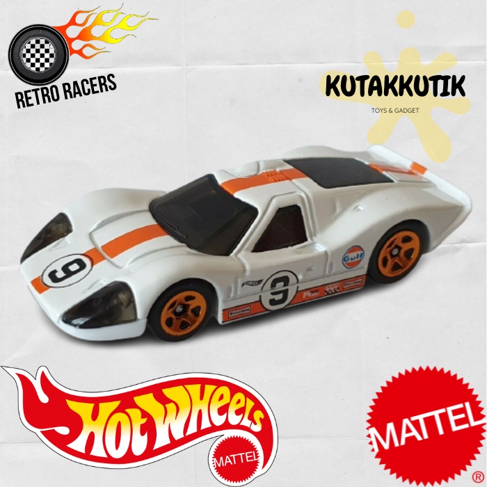 Hot Wheels Đồ Chơi Xe Hơi Ford GT40 Mk IV White Gulf 67 Chất Lượng Cao 9 Cái H 2022 Xe Đua Cổ Điển