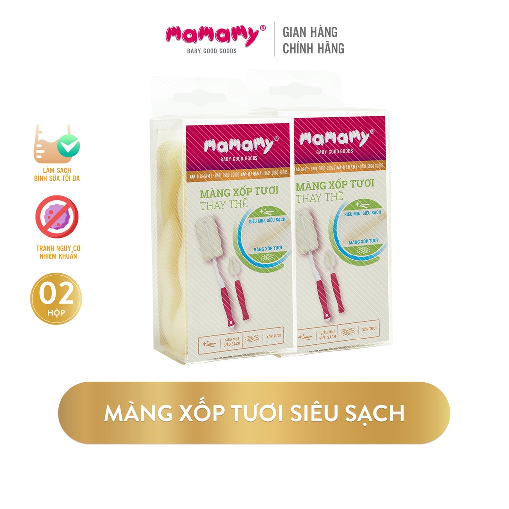 Miếng thay thế cọ bình sữa Mamamy 360 độ - Combo 2 miếng