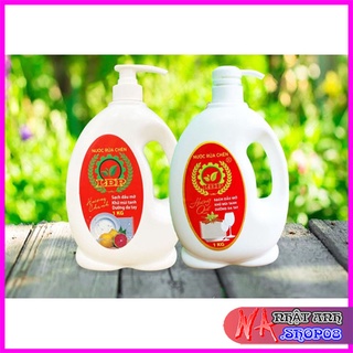 Nước rửa chén sinh học dược BIOPHA LÂM ĐẠI PHÚC, Nước rửa bát 1kg có vòi - Siêu sạch, Hương Chanh, Hương Quế