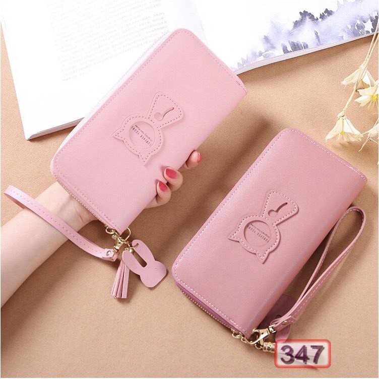 Ví Dài Nữ Hàn Quốc Forever Lovely V347 - Mèo In Nổi Cực Dễ Thương