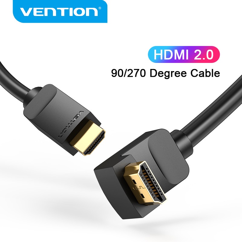 Vention Cáp HDMI HD 4K 60Hz HDMI 2.0 Góc 90 / 270 Độ Cho TV Box PS4 / 3