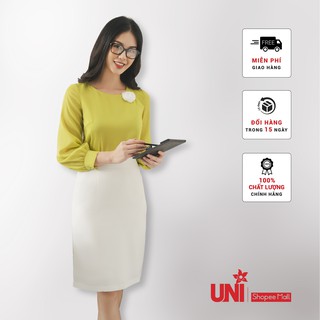 Áo Sơ Mi Nữ Công Sở UNIVTH Dài Tay Đính Hoa Cao Cấp 6A0778 Uni Korean Fashion