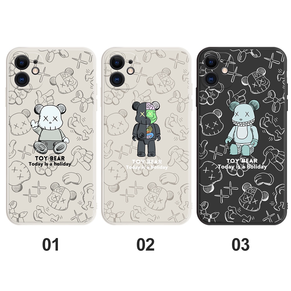 Ốp điện thoại hình gấu Cho Tương thích cho iphone 11 Pro Max XR XS MAX X 13 Pro Max 6S 6 8 7 Plus 12 Pro Max 13 Mini SE